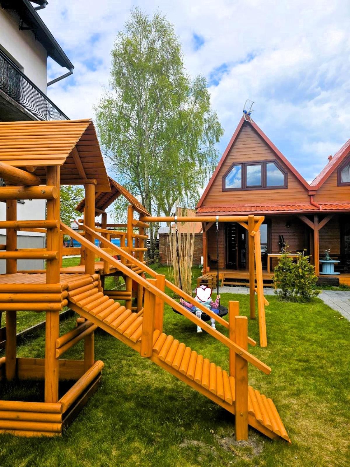 Domki Drewniane Zielona Леба Экстерьер фото